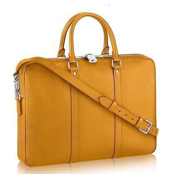 voyage m30636 h pm men yellow real caviar lambskin le boy chain flap bag handbags shoulder messenger bags totes